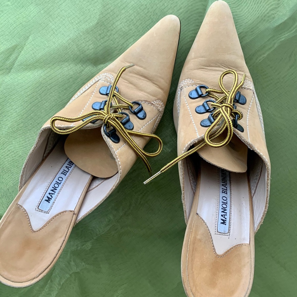 Manolo Blahnik Timberland Mule Size 38.5